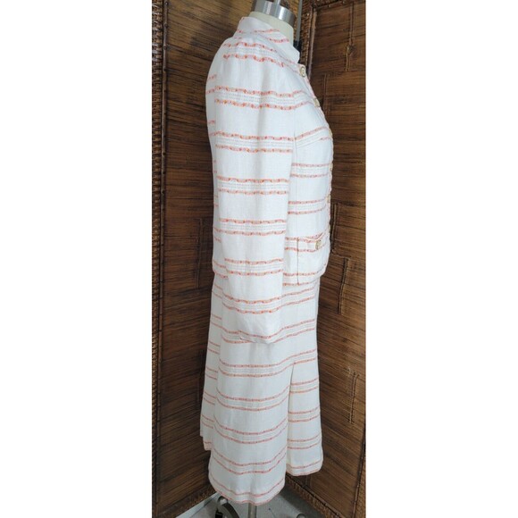 Rare Vintage 60s Leonard Arkin 2pc Linen Dress Suit VTG Size 12 (Modern 8?) - Picture 5 of 16